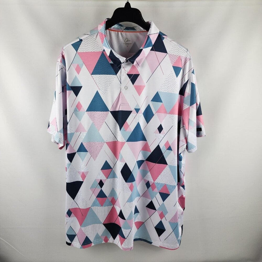 Obla Shirt Mens 3XL Multi Diamond S/S Golf Polo